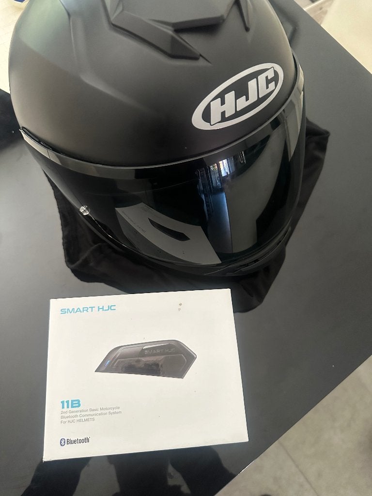 HJC i71 Integraalhelm Mat Zwart met Smart HJC 11B, Motoren, Kleding | Motorhelmen, Ophalen, Dames, HJC, Integraalhelm