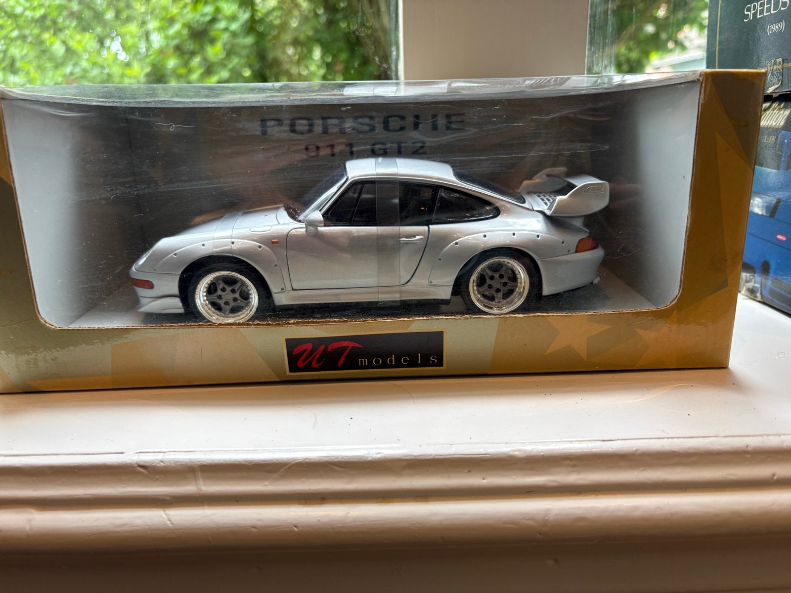 UT Models 1:18 Porsche 911 GT2 Zilver, Ophalen of Verzenden, Nieuw, Auto, UT Models