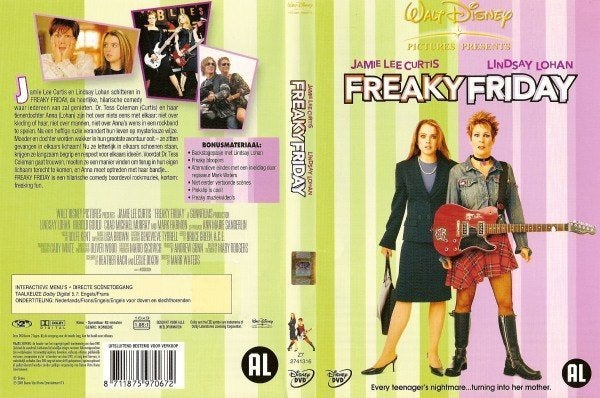 Freaky Friday Van Disney, Alle leeftijden, Verzenden, Zo goed als nieuw, Actiekomedie