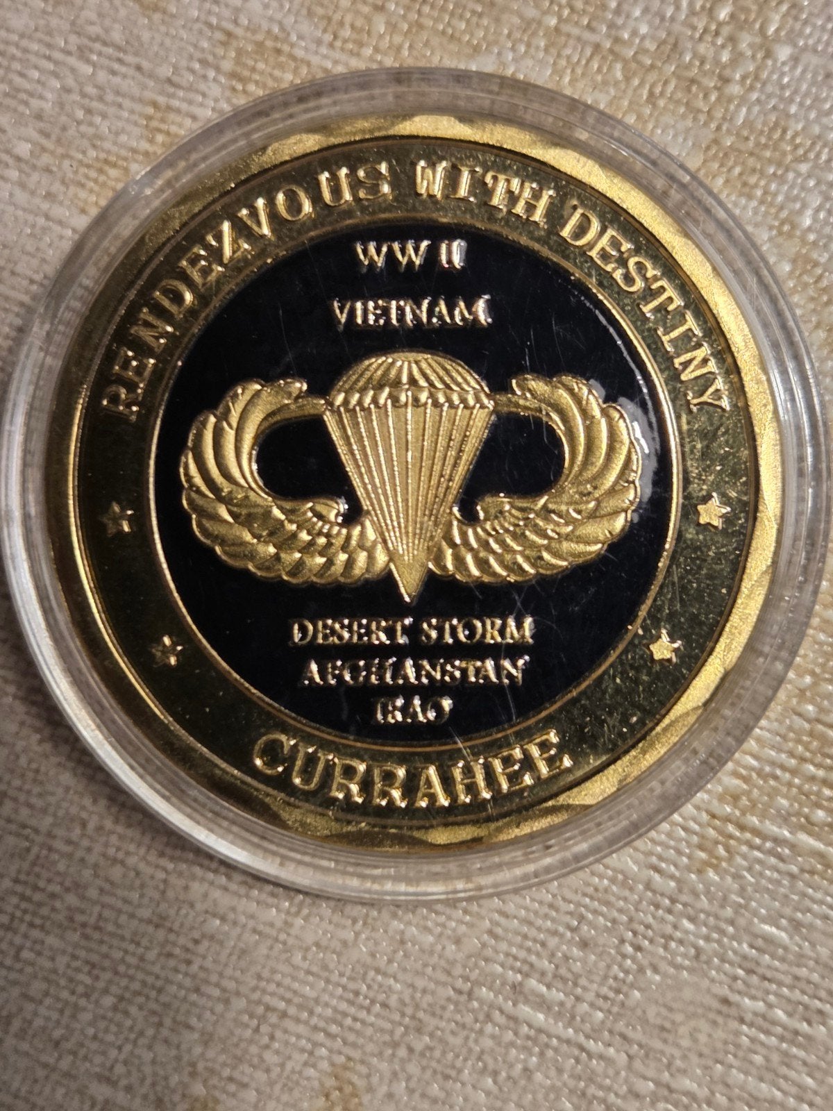 101st Airborne Division Screaming Eagles Challenge Coin, Ophalen of Verzenden, Landmacht, Amerika, Overige typen