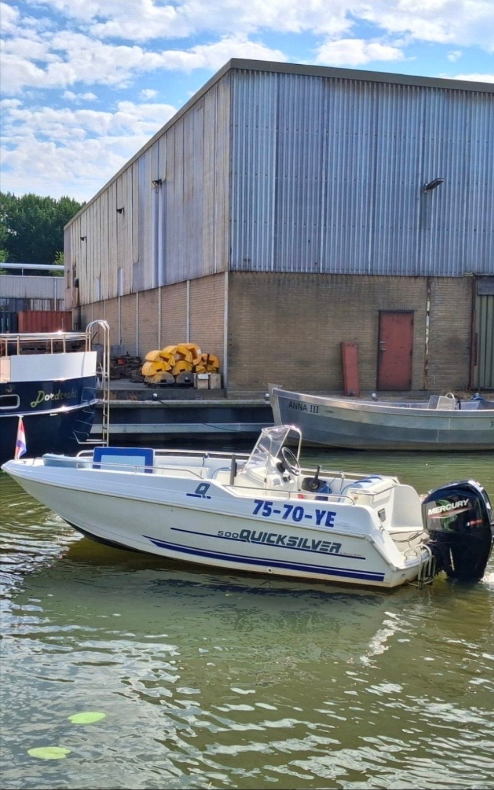 Quicksilver 500 met Mercury 40 pk en Pega kanteltrailer, Ophalen, Quicksilver, Benzine, Buitenboordmotor