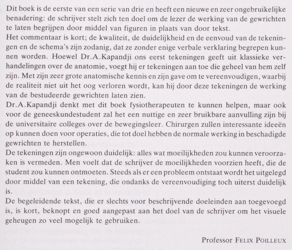 Bewegingsleer - De Bovenste Extremiteit - I.A. Kapandji, Verzenden, Beta, Zo goed als nieuw, HBO