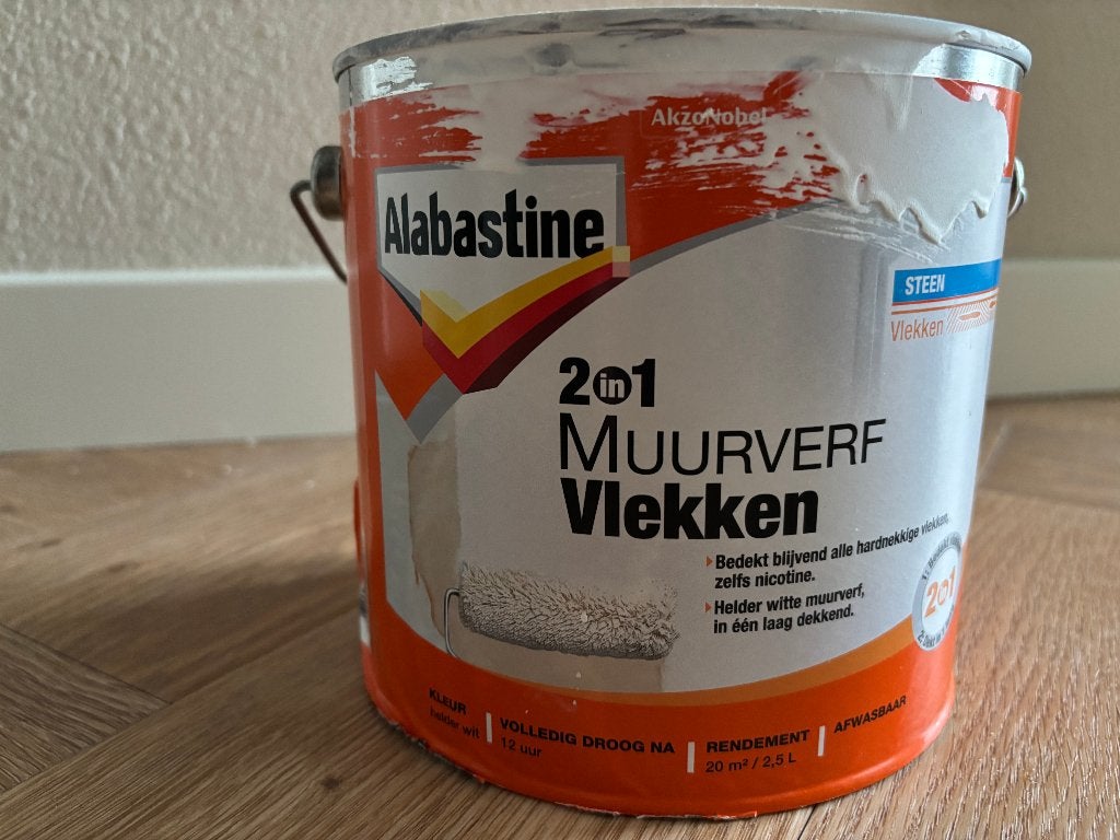 Albastine Muurverf Vlekken, Ophalen, Nieuw, Wit, Verf