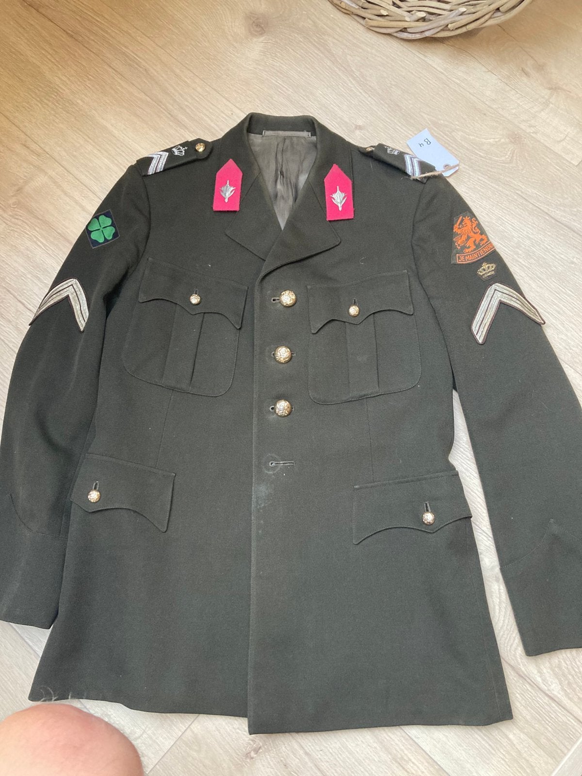 DT jas militaire administratie, Verzamelen, Ophalen of Verzenden, Landmacht, Nederland, Kleding of Schoenen