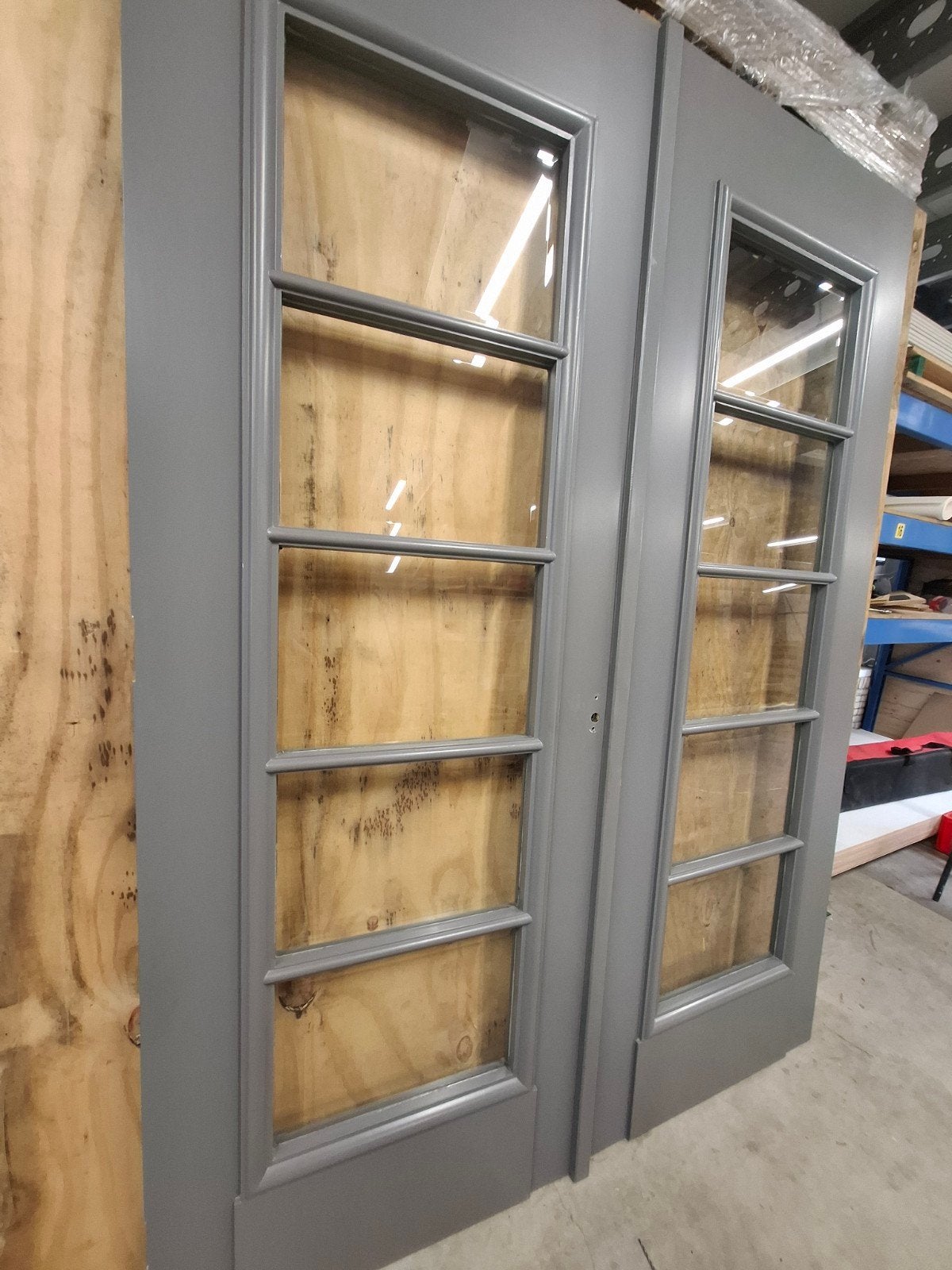 Mooie set binnendeuren met facet geslepen glas, Doe-het-zelf en Verbouw, Deuren en Horren, Ophalen, Gebruikt, 80 tot 100 cm, Binnendeur