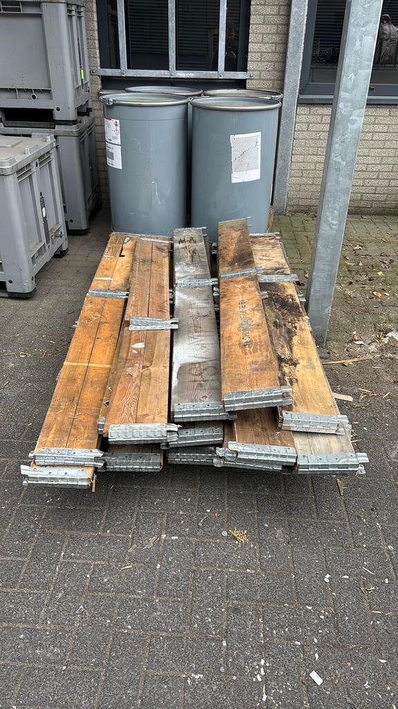 Pallet randen moestuin rand, Ophalen, Zo goed als nieuw, 50 mm of meer, Pallet
