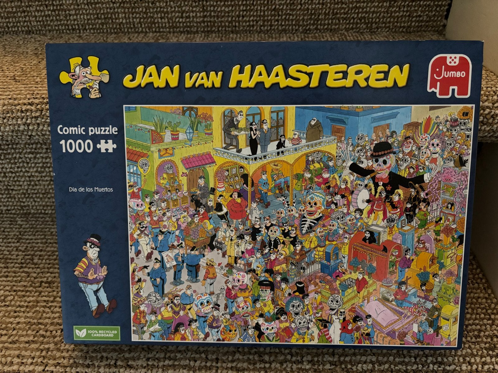 Jan van Haasteren Puzzel - Día de los Muertos 1000 stu, Ophalen of Verzenden, 500 t/m 1500 stukjes, Zo goed als nieuw, Legpuzzel