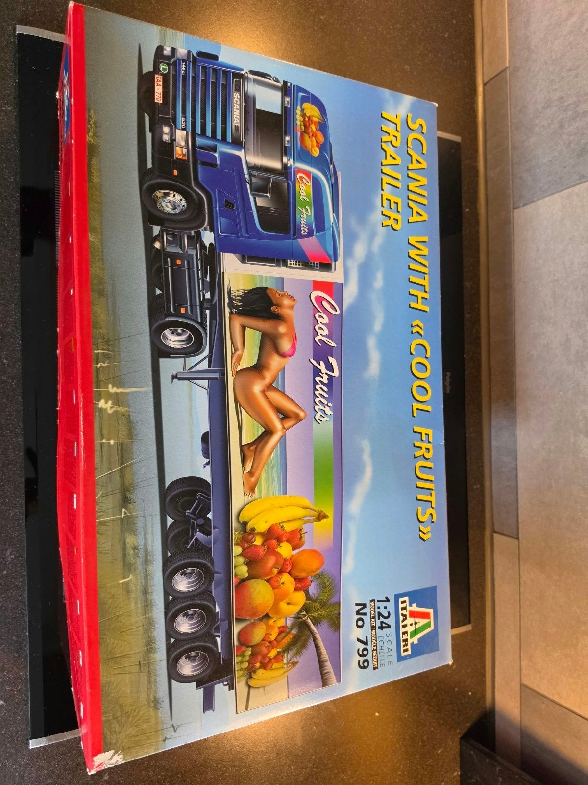 Italeri Scania met trailer modelbouwset, Italeri, 1:32 tot 1:50, Nieuw, Ophalen of Verzenden