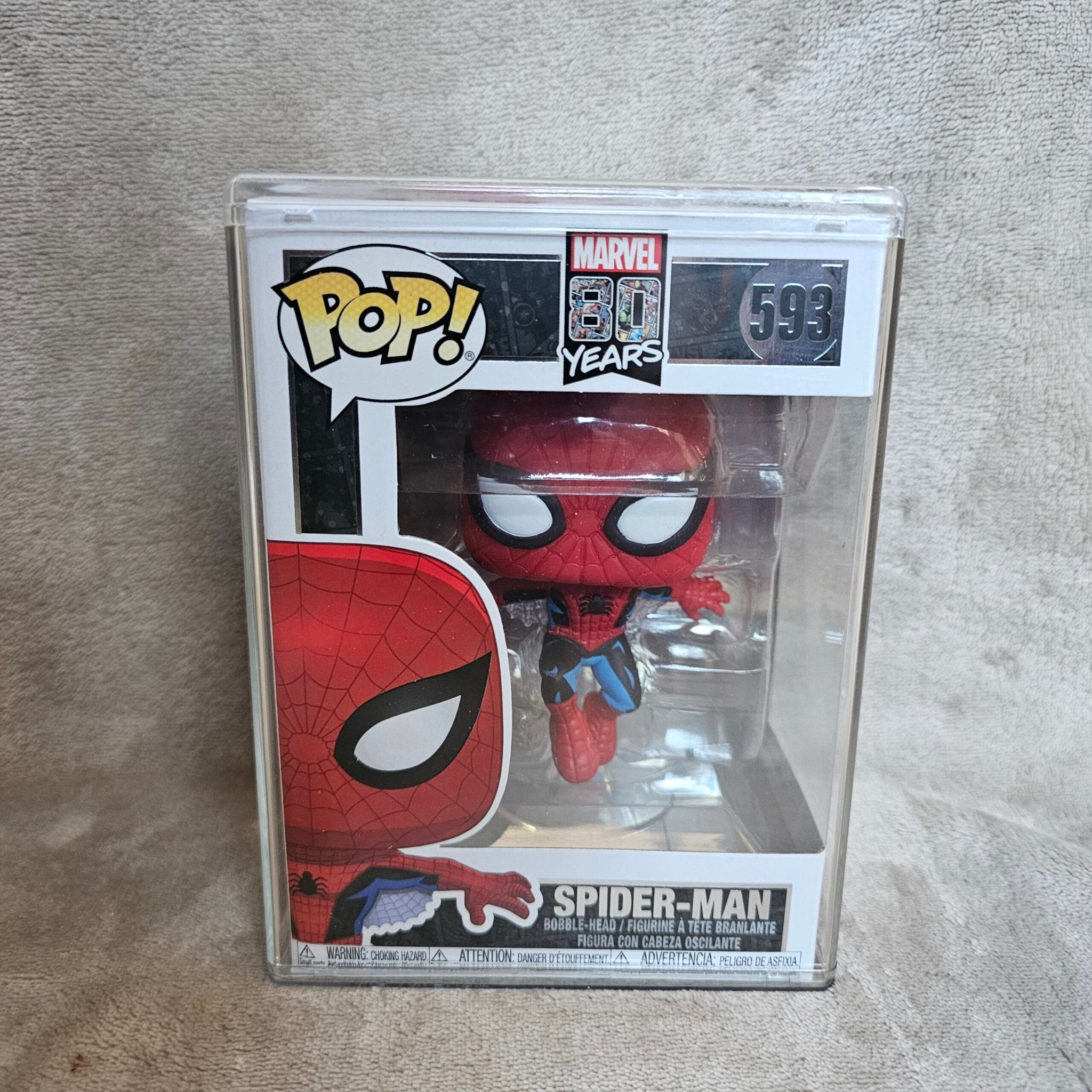 Funko Pop! Marvel 80th Anniversary Spider-Man, Gebruikt, Funko, Onbekend, Ophalen of Verzenden