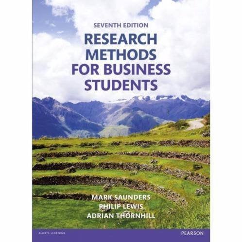 Research methods for business students 9781292016627, Ophalen of Verzenden, Zo goed als nieuw, Gamma, Saunders, Lewis