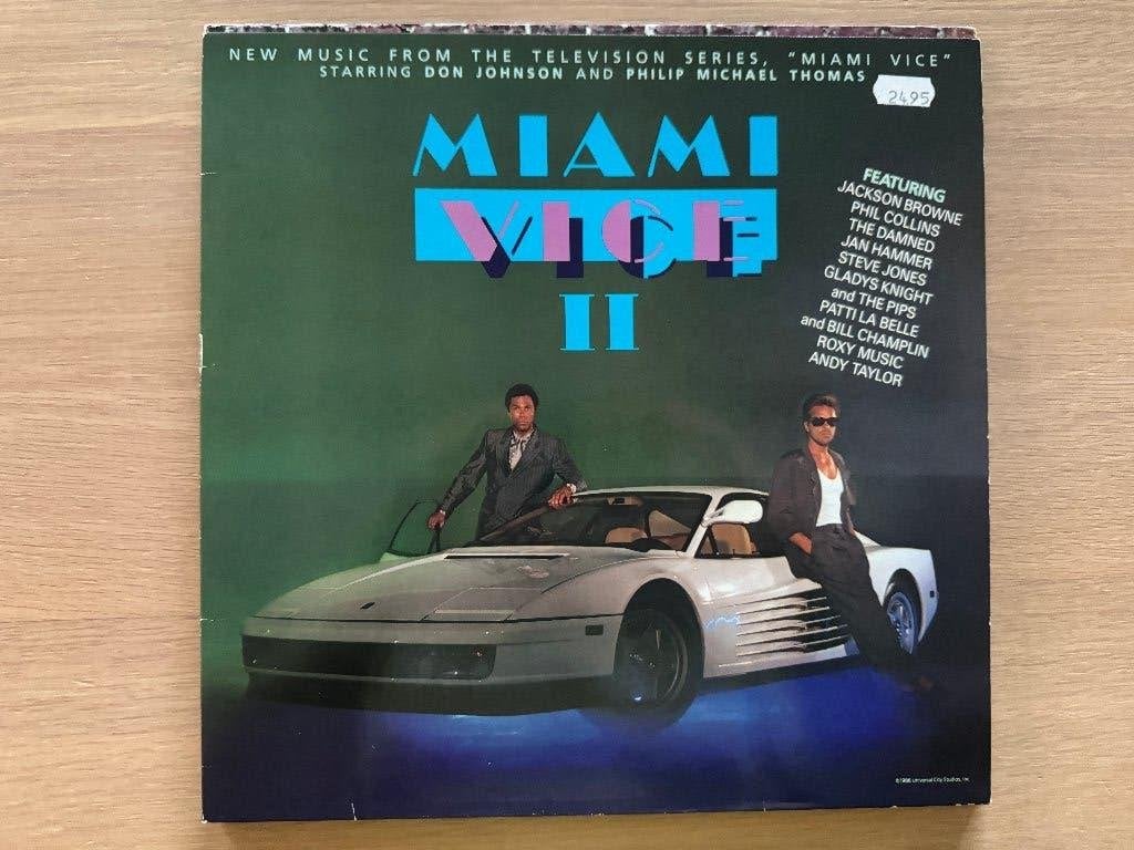 Miami Vice 2 - New Music from the Television Series MCA 6192, Ophalen of Verzenden, Zo goed als nieuw, 12 inch