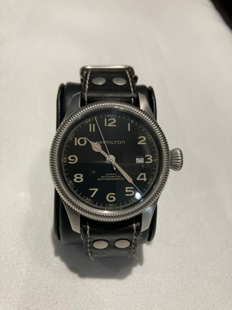 Prachtig Hamilton Field Horloge, Overige merken, Staal, Polshorloge, Ophalen of Verzenden