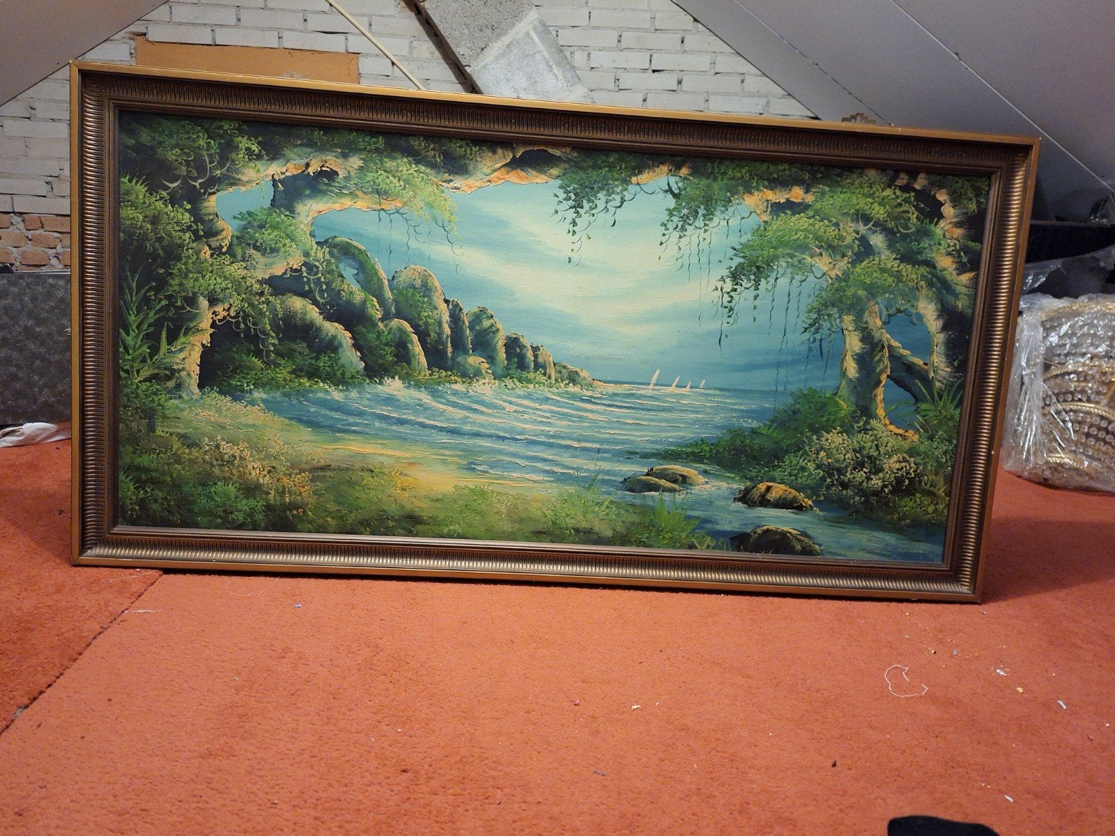 Mooi zee zicht schilderij., Antiek en Kunst, Ophalen