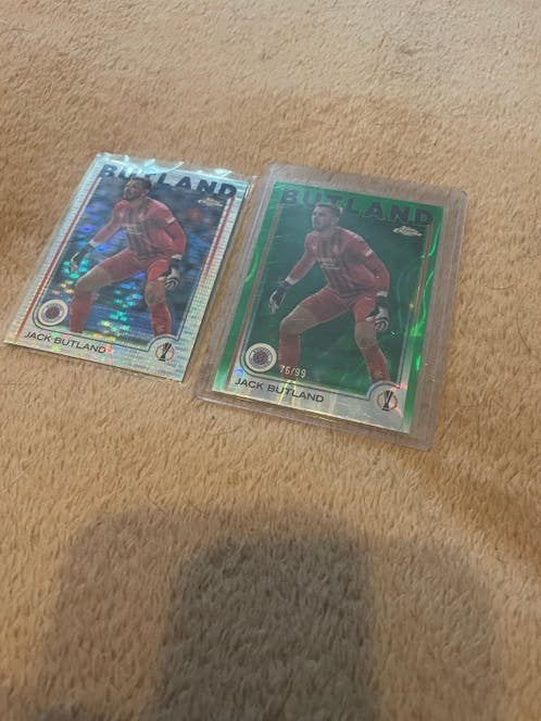 Jack Butland Topps Chrome UEFA Europa League Kaarten, Ophalen of Verzenden, Zo goed als nieuw