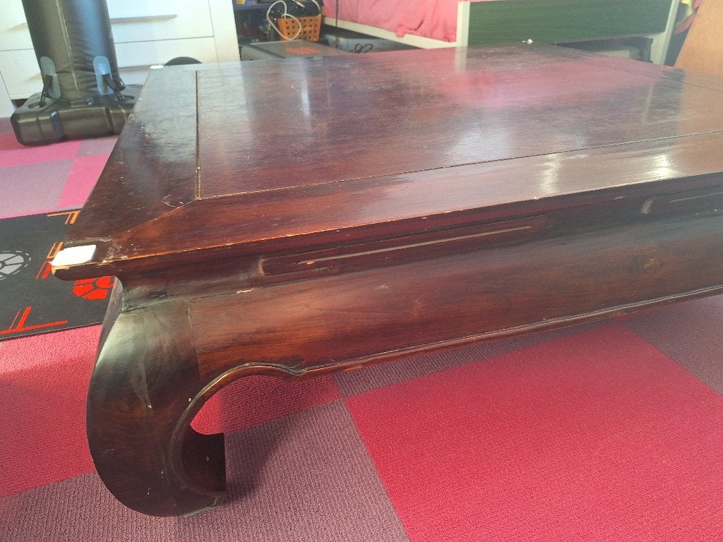 Opium salontafel 100x100 koloniaal, Ophalen, Gebruikt, 100 tot 150 cm, Vierkant