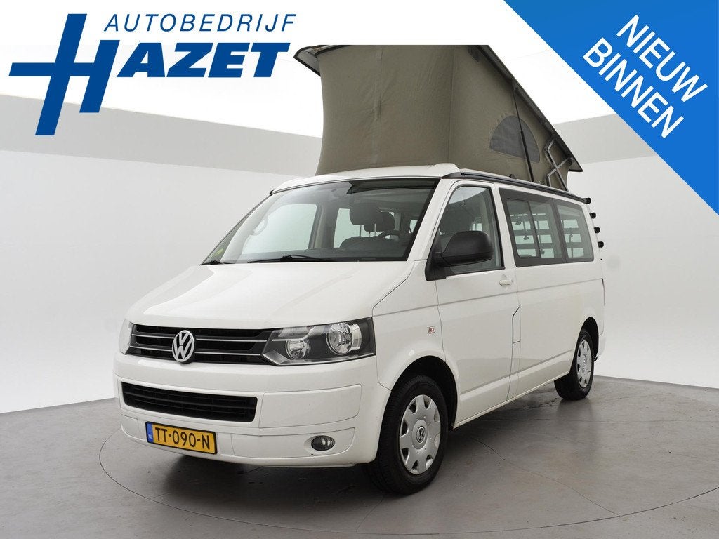 Volkswagen Transporter 2.0 TDI 140 PK CALIFORNIA BEACH CAMPE, Auto's, Volkswagen, Euro 5, Stof, Gebruikt, 241 €/maand