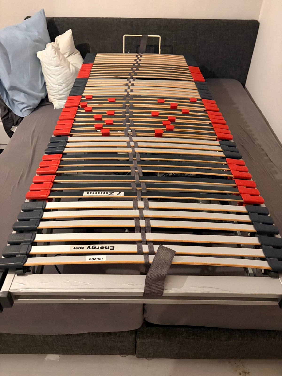 Electrisch verstelbaar lattenbodem, Ophalen, Verstelbaar, Eenpersoons, 80 cm