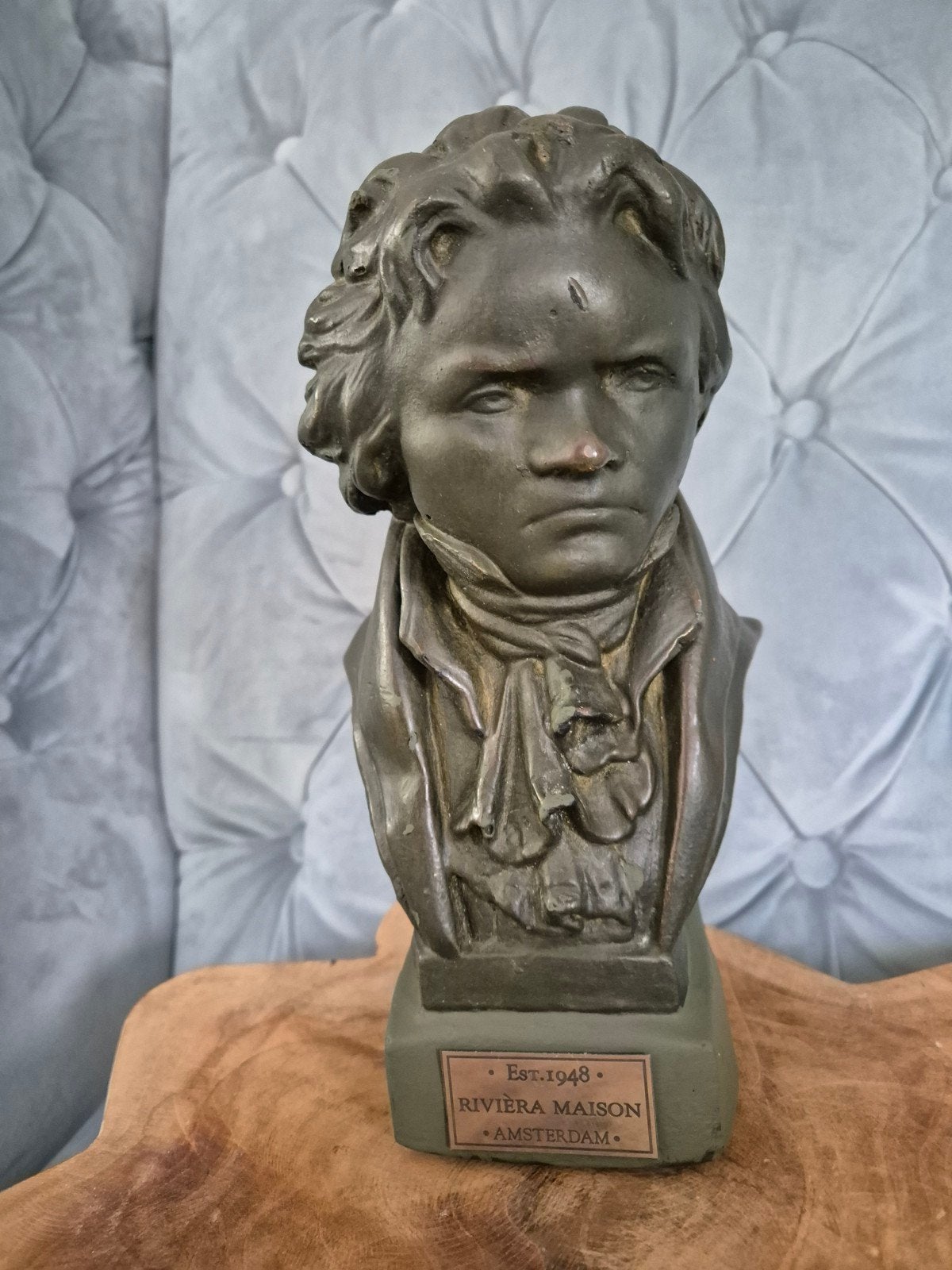 Beeld buste Beethoven, Verzenden, Gips, Beeld, Man
