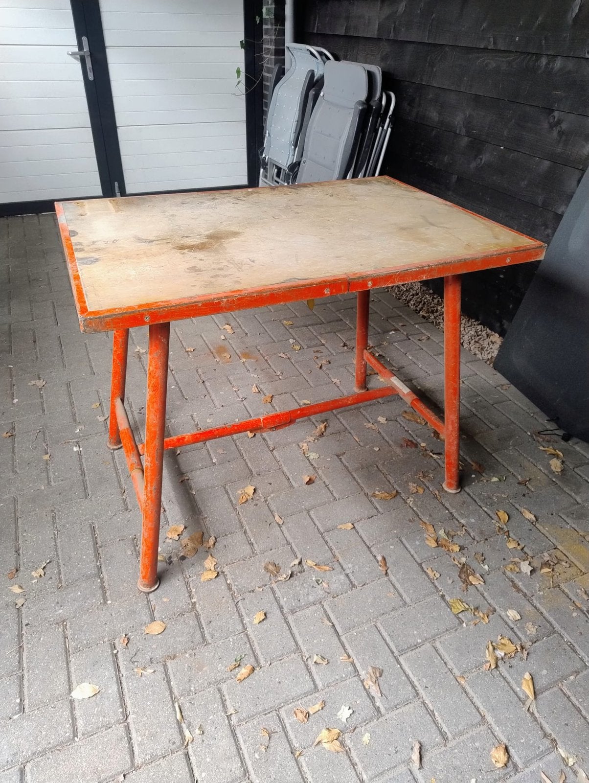 Werkbank opklapbaar 108x75cm ideaal in garage/ werkplaats, Doe-het-zelf en Verbouw, Werkbanken, Ophalen