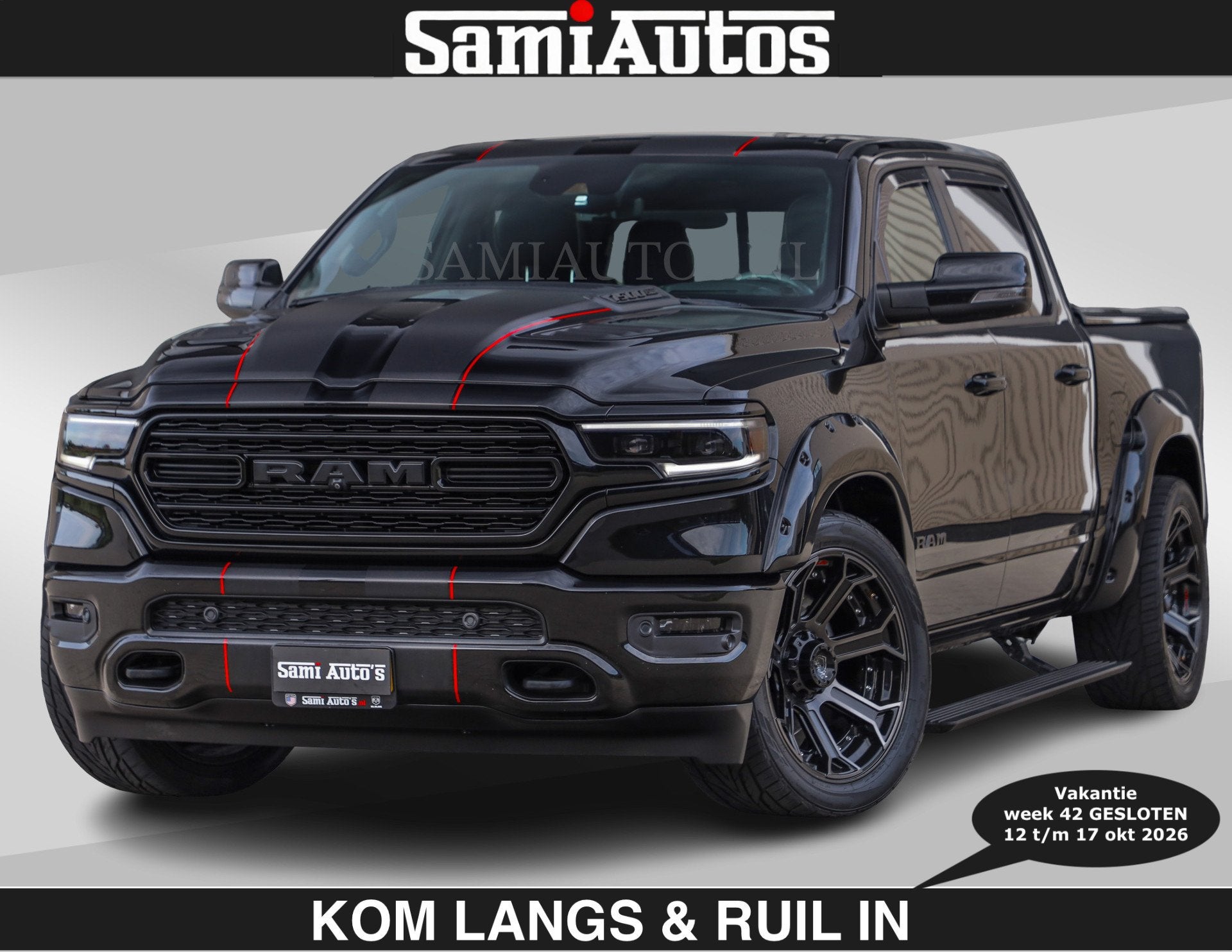 Dodge Ram WIDE BODY | LIMITED | 5.7 V8 | 59950,- excl | STRI, Auto's, Automaat, Dealer onderhouden, Gebruikt, 5654 cc
