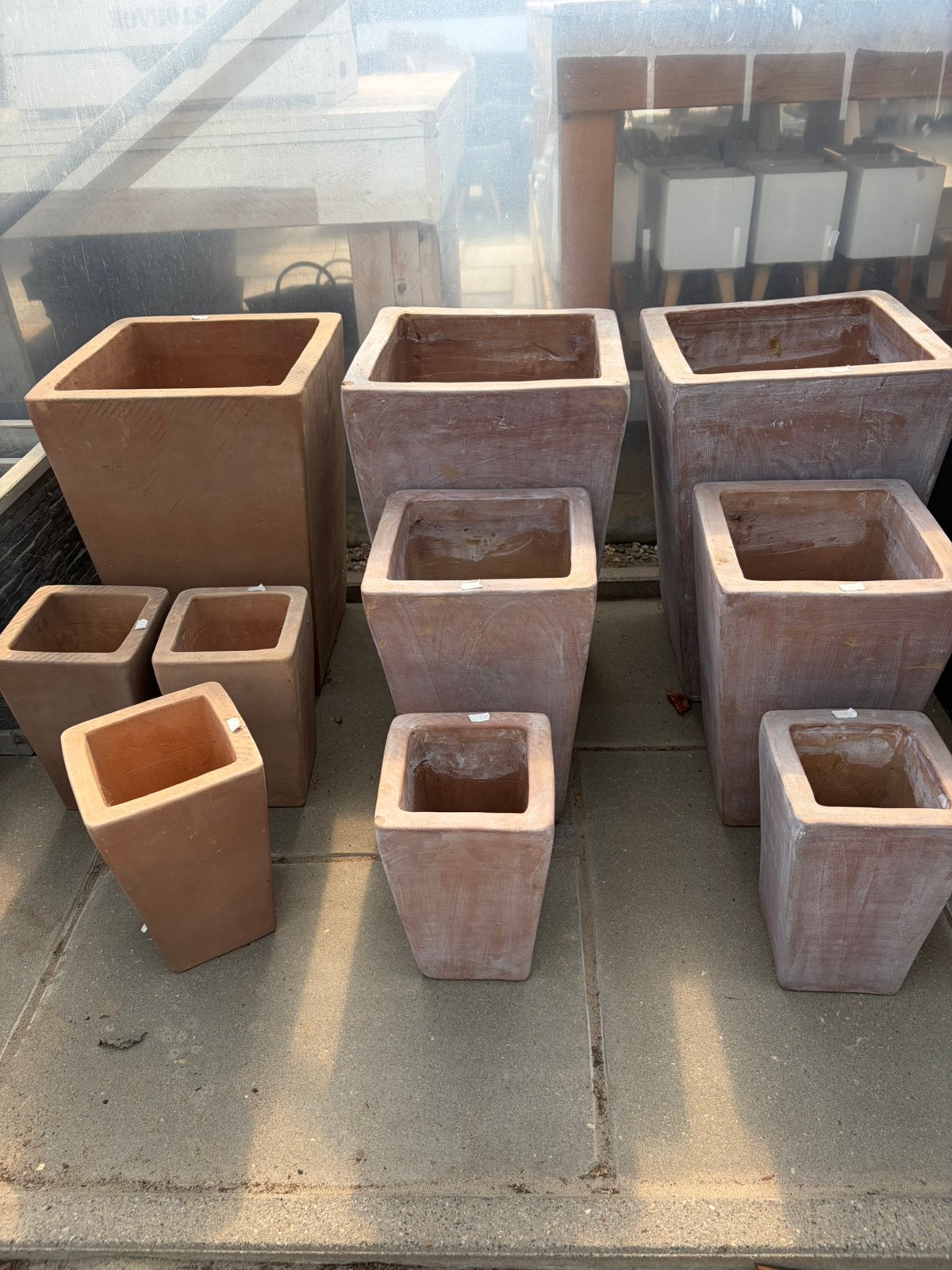 Bloempotten partij set, Ophalen, Rond, Nieuw, Aardewerk
