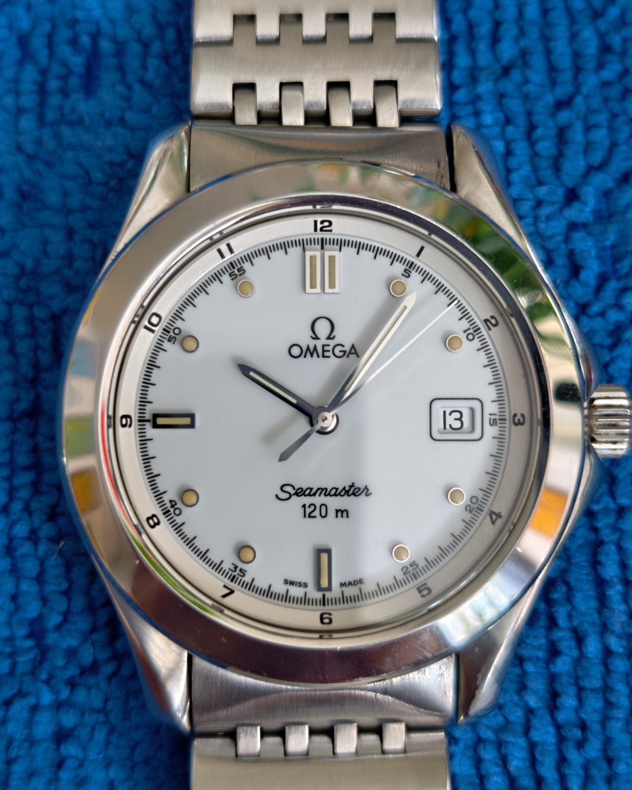 Omega Seamaster 2511.20, Staal, Polshorloge, Ophalen of Verzenden, Omega