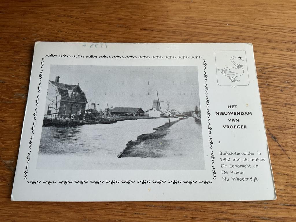 1241 molen Nieuwendam REPRODUCTIE, Verzamelen, Ophalen of Verzenden, Zeeland