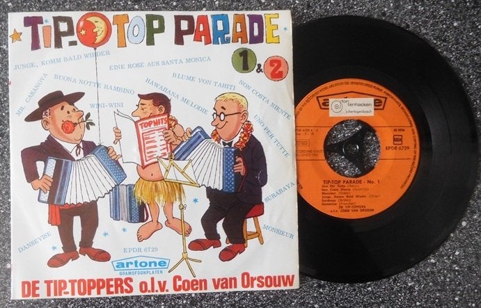 De Tip Toppers - tip top parade (NL 1963) (EP) vanaf € 3,50), Gebruikt, 7 inch, Ophalen of Verzenden, EP