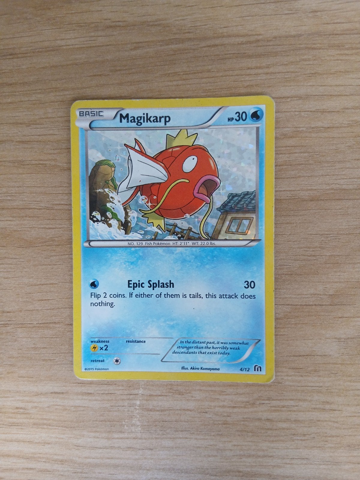 Magikarp pokemonkaart McDonald's serie 2016, Ophalen of Verzenden, Gebruikt, Losse kaart, Foil