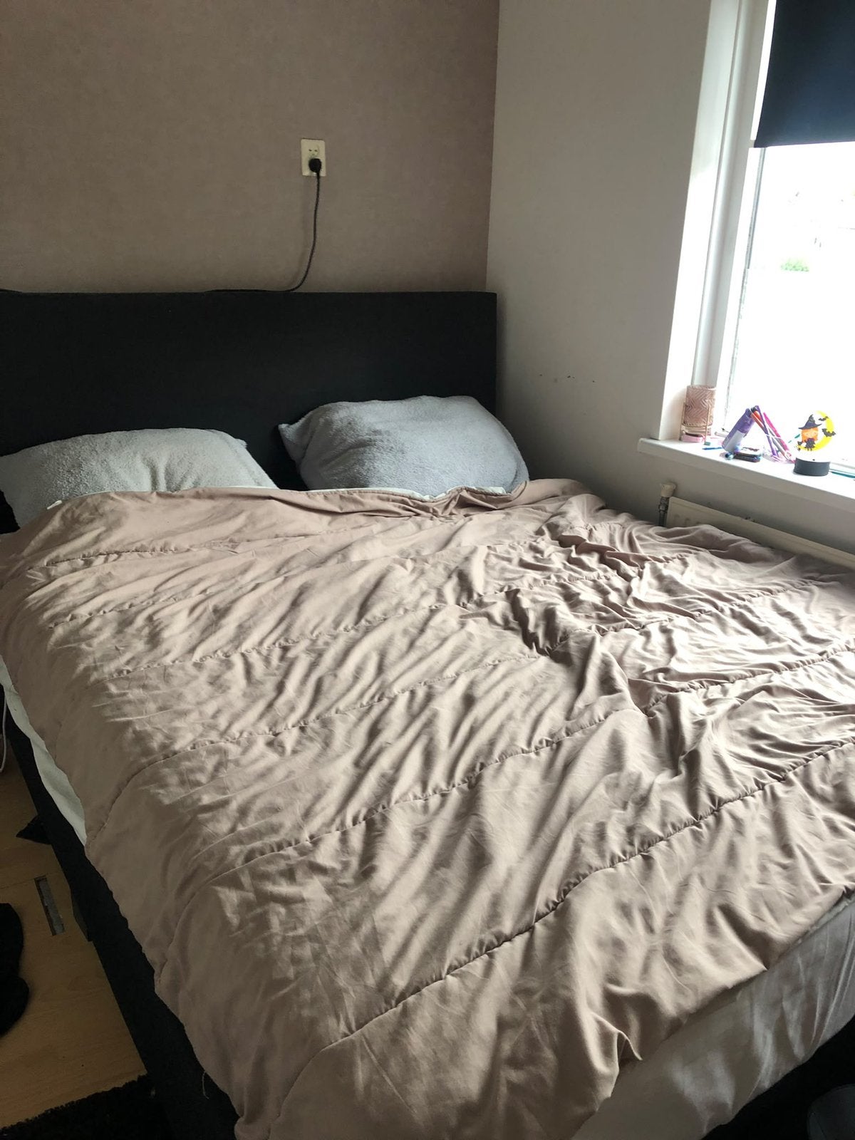 Boxspring 160/200, Ophalen, Gebruikt, Tweepersoons, 160 cm