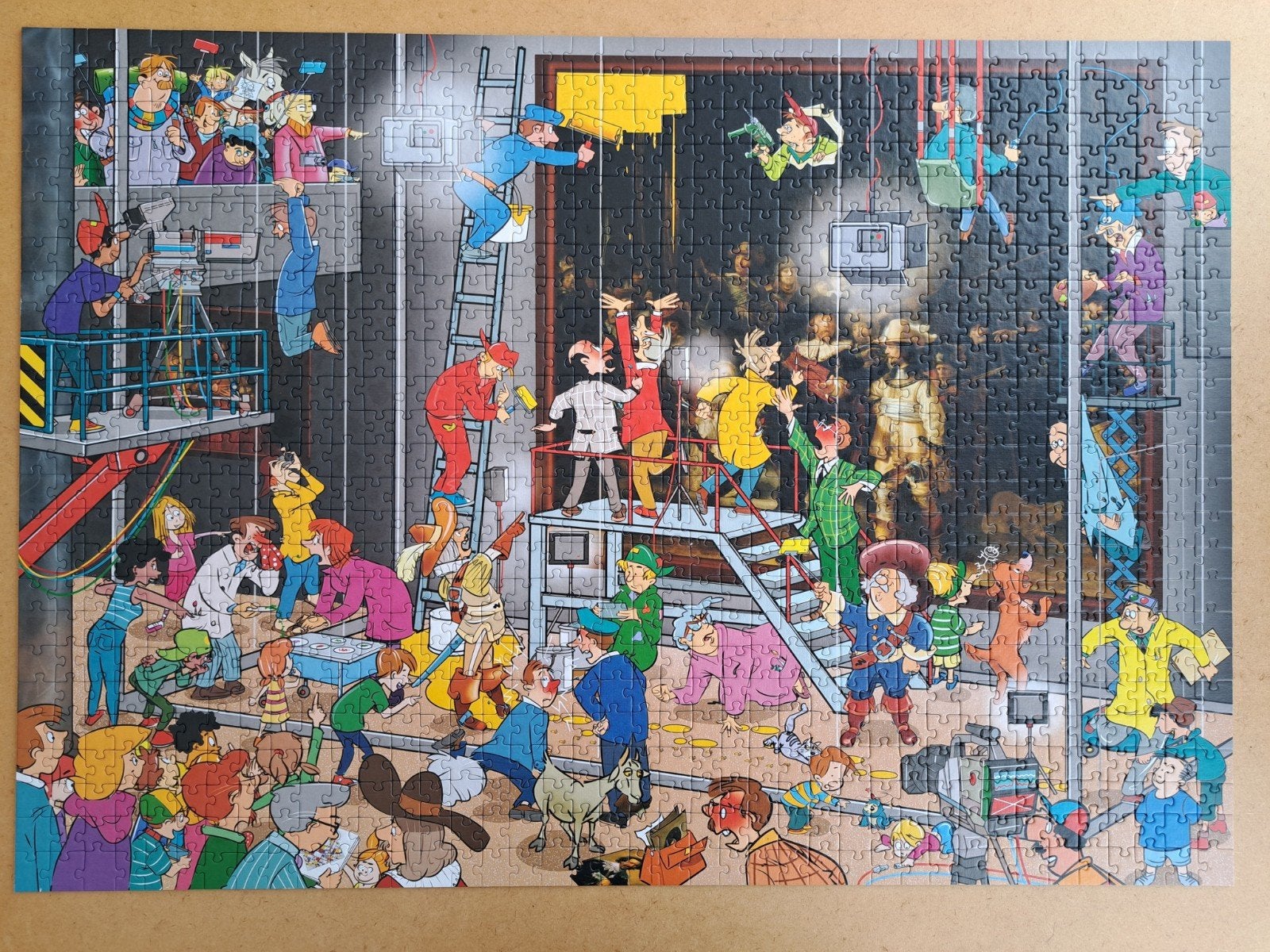 puzzel 1000 stukjes de Nachtwacht limited edition, Ophalen of Verzenden, 500 t/m 1500 stukjes, Zo goed als nieuw
