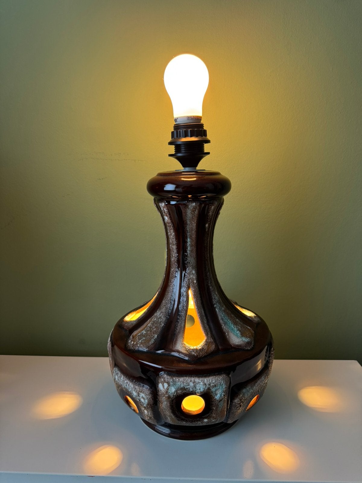 Vintage lampvoet circa jaren 70, Ophalen of Verzenden