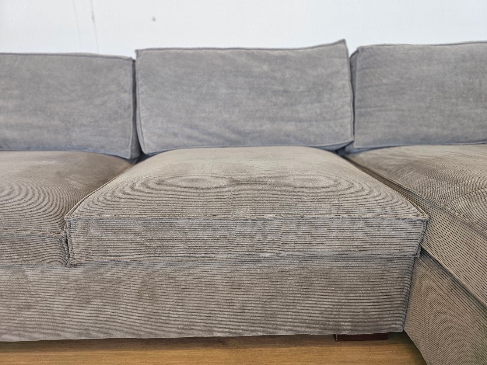 Hoekbank - Ribstof- WoooD - Thomas, Ophalen, Home Friesland, Zo goed als nieuw, Info@homefriesland.nl