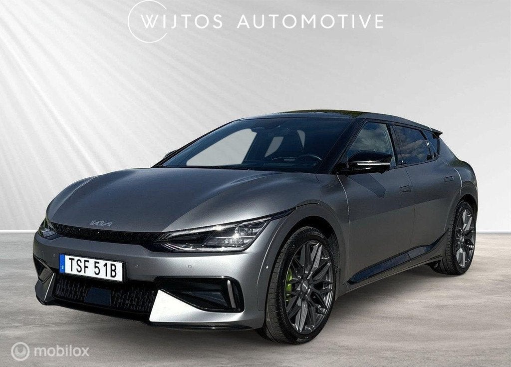 Kia EV6 GT AWD 77.4 kWh 585 pk, pano, Meridian, trekhaak, Auto's, Automaat, Gebruikt, Parkeerassistent, 2100 kg