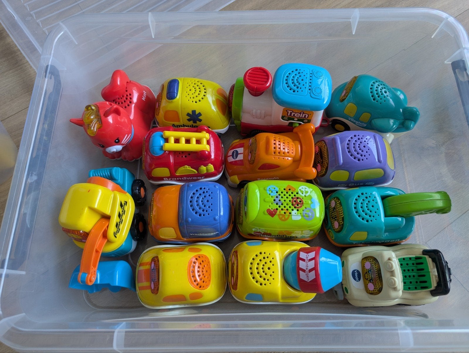 VTech Toet Toet Auto's Grote Collectie met oa Parkeertoren, Ophalen, Gebruikt