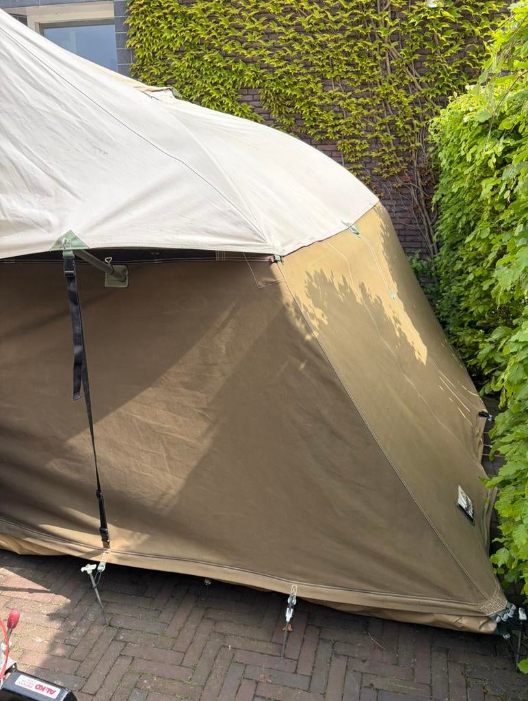 Holtkamper kindertent XL met Stokken, Caravans en Kamperen, Ophalen, Gebruikt, Tot en met 3