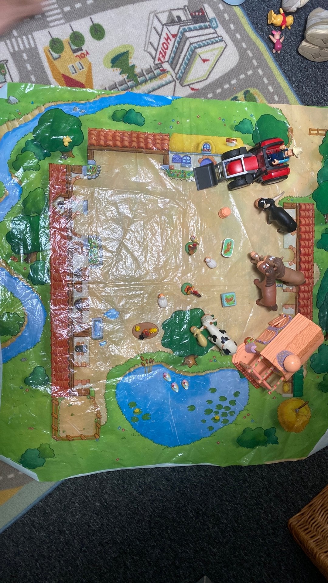 Leuke boerderijdieren met mat, Ophalen, Gebruikt