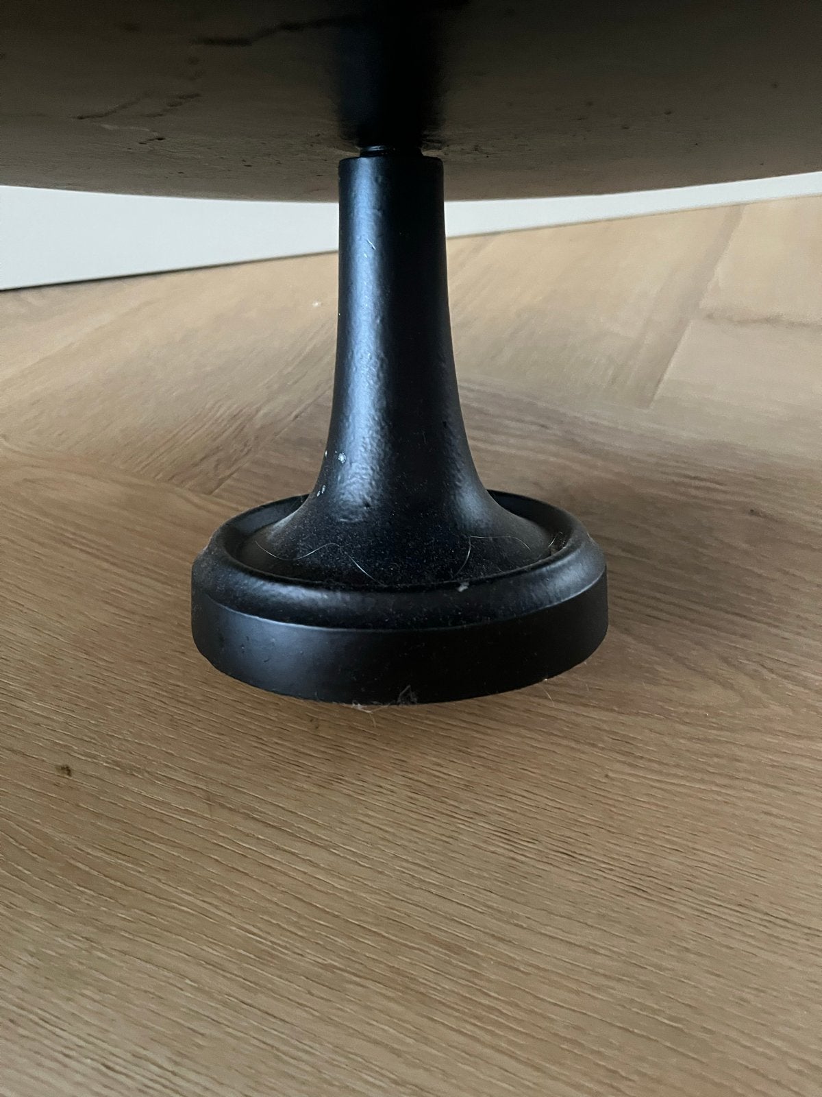 Gave zwarte fruitschaal op voet - Kunststof aluminium, Ophalen, Kunststof, Schaal, Rond