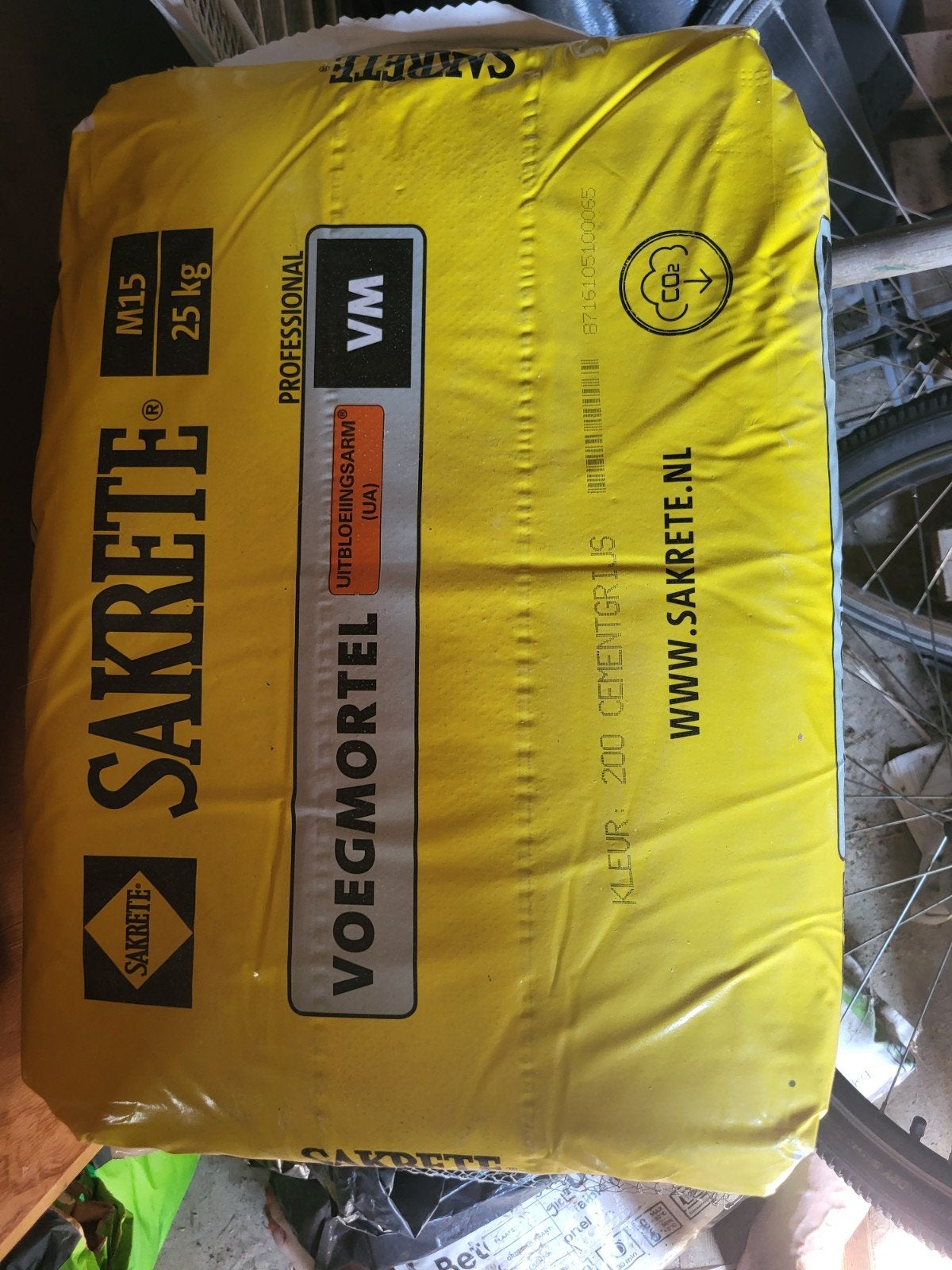 8 zakken Sakrete Voegmortel Cementgrijs - Uitbloeiingsarm, Doe-het-zelf en Verbouw, Tegels, Ophalen, Nieuw