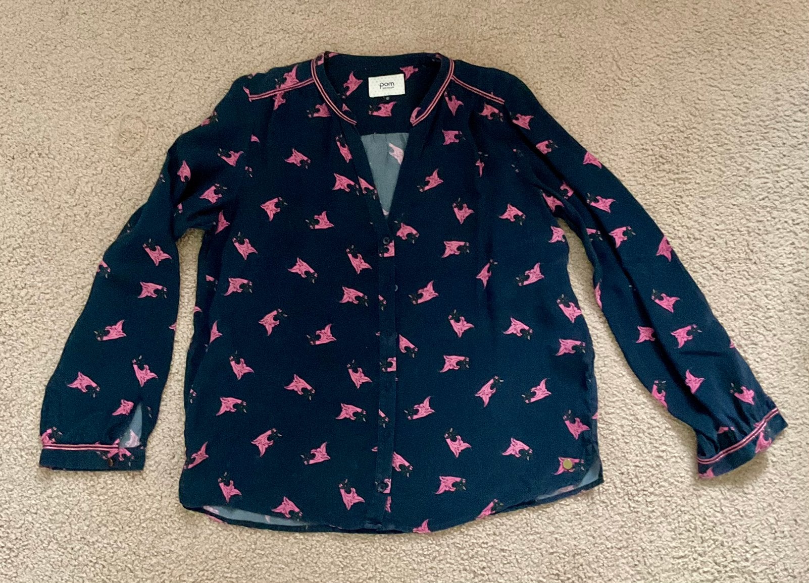 Pom blouse, Ophalen of Verzenden, Zo goed als nieuw, Meisje, Overhemd of Blouse