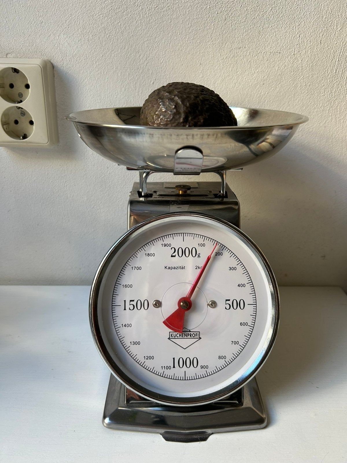 Küchenprofi mechanische keukenweegschaal 2 kg, Keukenweegschaal, 1 tot 500 gram, Ophalen of Verzenden, Gebruikt