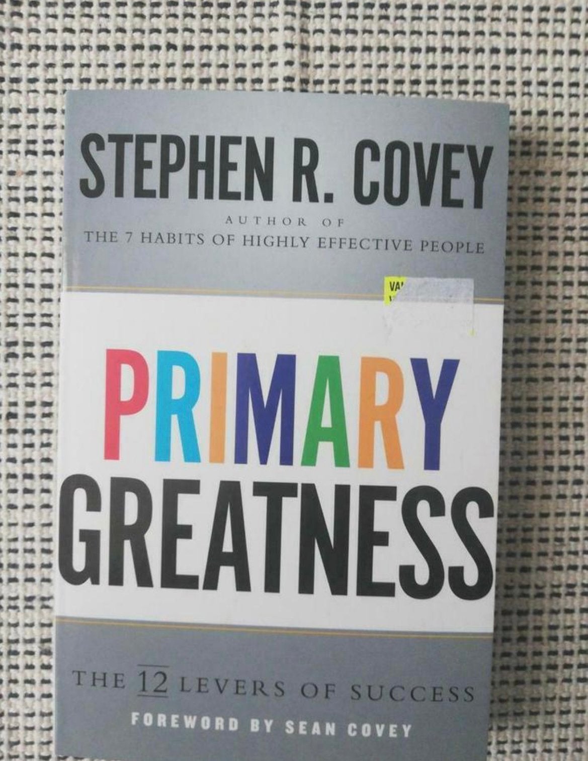 Boek Primary greatness- Stephen R. Covey, Ophalen of Verzenden, Zo goed als nieuw