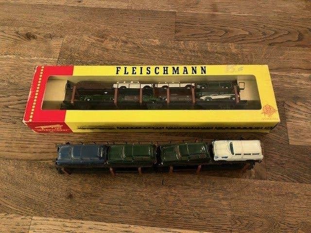 Fleischmann 1472 autotransporter, Gebruikt, Gelijkstroom, Fleischmann, Wagon