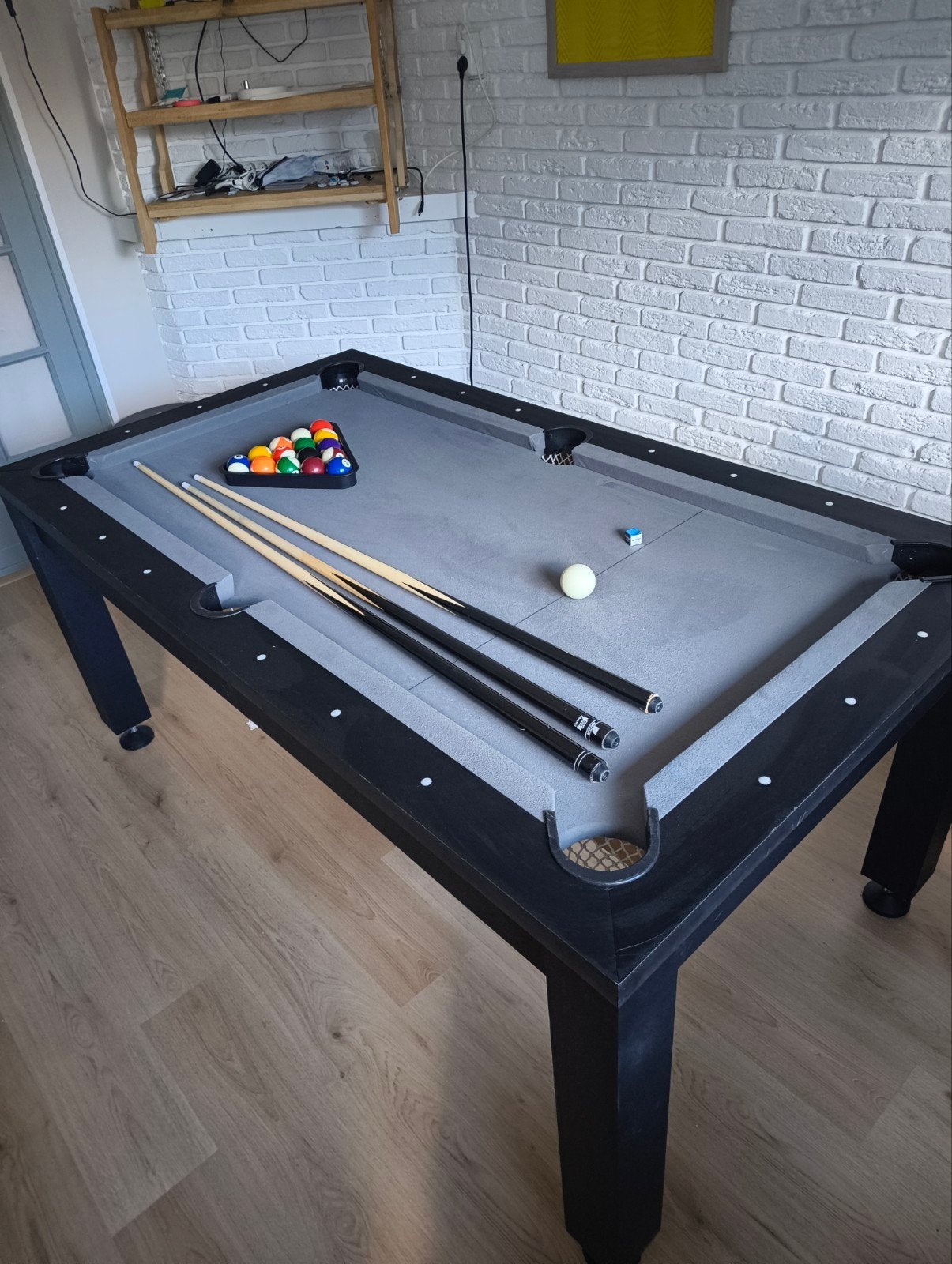 Decathlon Pooltafel 6ft met tafelbladen en complete set, Ophalen, Gebruikt, Pooltafel