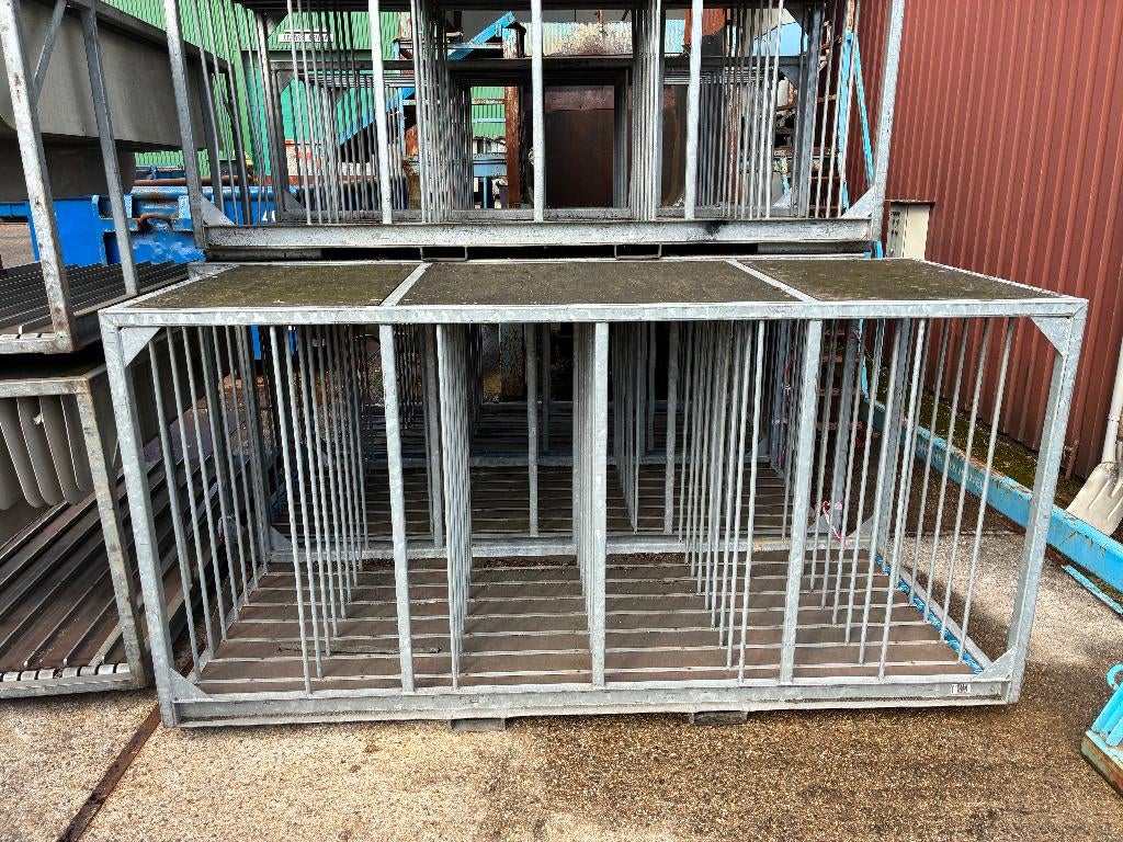 stalen kratten, platenrek, jukken, panelen juk, stapelkrat, Doe-het-zelf en Verbouw, Ophalen, Gebruikt, 100 cm of meer, 60 cm of meer