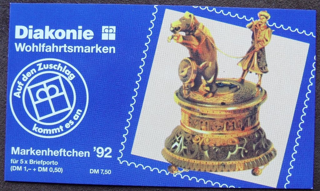 Postzegelboekje Duitsland – Diakonie hulpverlening 1992 DB, Postzegels en Munten, Ophalen of Verzenden, 1990 tot heden, Postfris