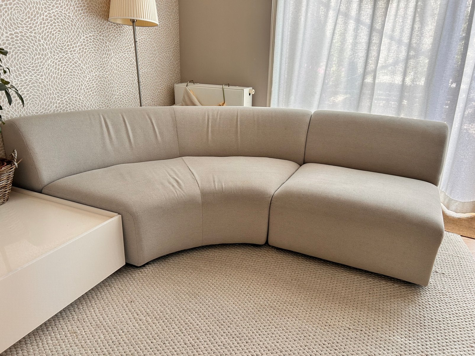 Ronde HK Living Bank Jax (elementen bank met garantie), Ophalen, Zo goed als nieuw