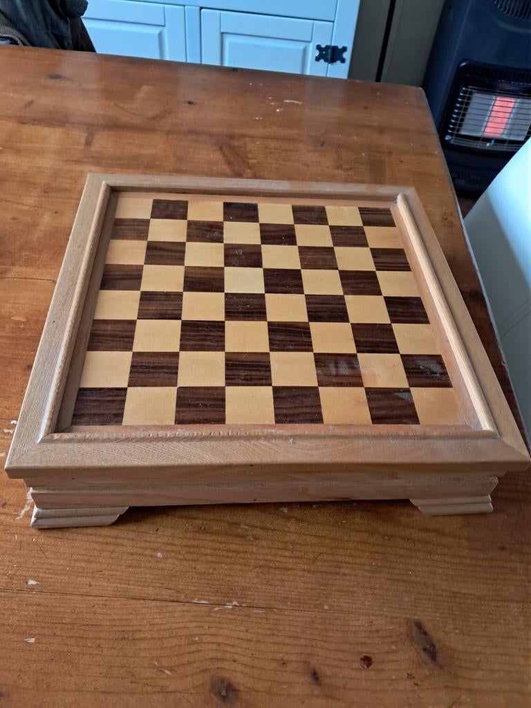 Houten 6-in-1 Spellenverzameling: Schaak, Backgammon, etc., Ophalen, Gebruikt, Onbekend, Vijf spelers of meer
