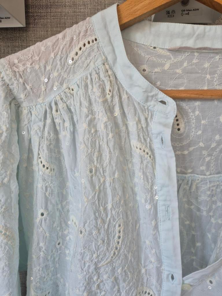 Moscow blouse in lichtblauw, maat XL, Kleding | Dames, Moscow, Verzenden, Zo goed als nieuw, Blauw