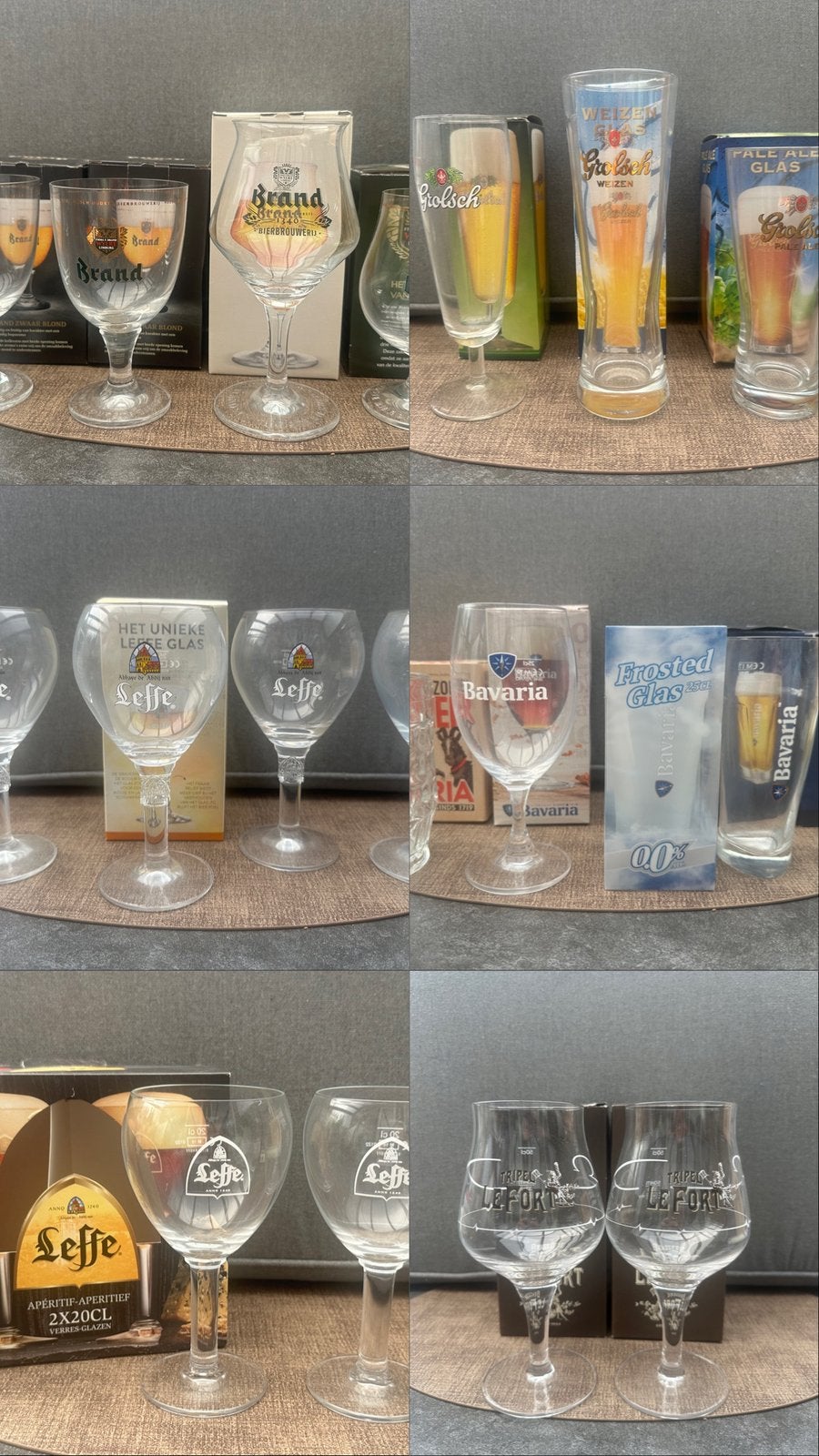 Partij 22 nieuwe bierglazen diverse merken, Ophalen of Verzenden, Nieuw, Bierglas